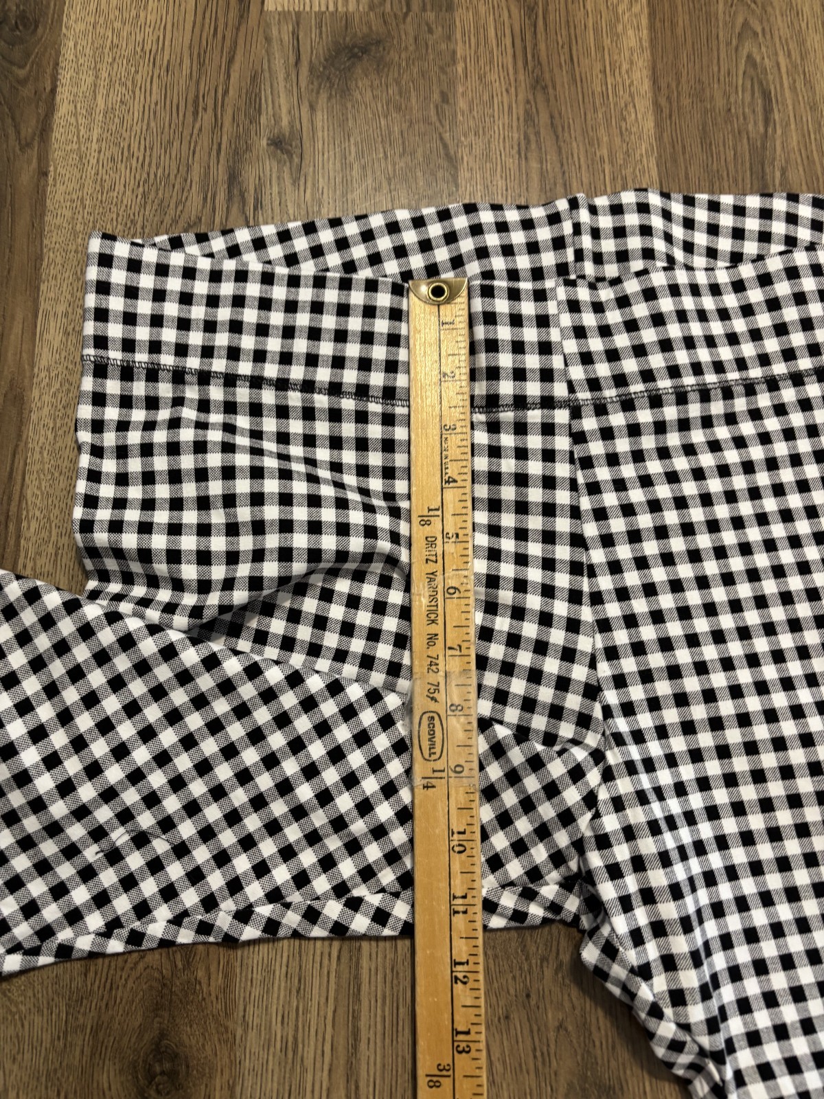 MIXIT Pants, Women’s Size XL, Black White, Checkered, Leggings, Pull On