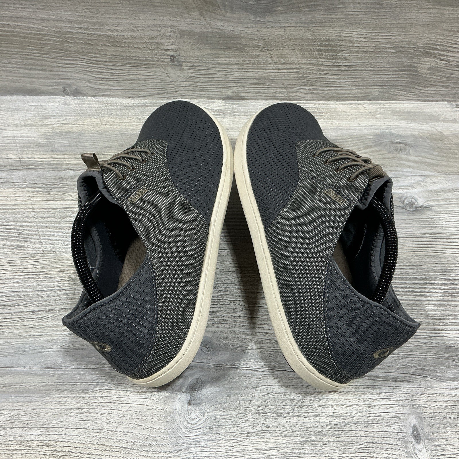 OLUKAI Nohea Moku Gunmetal Gray Casual Shoes Mens Size US 10.5 EUR 43.5