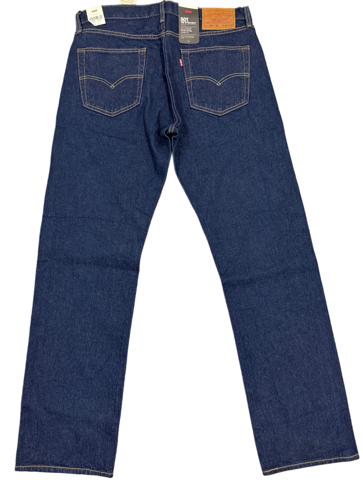 Levi’s Premium 501 ’93 Straight Fit Mens Jeans Color Rinse Blue 798300241