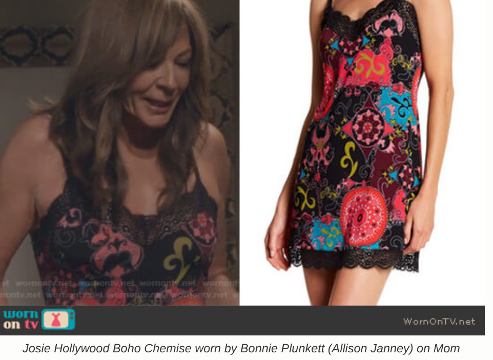 As Seen On MOM TV Show Bonnie Josie Natori Hollywood Boho Slip Dress Size M Lace