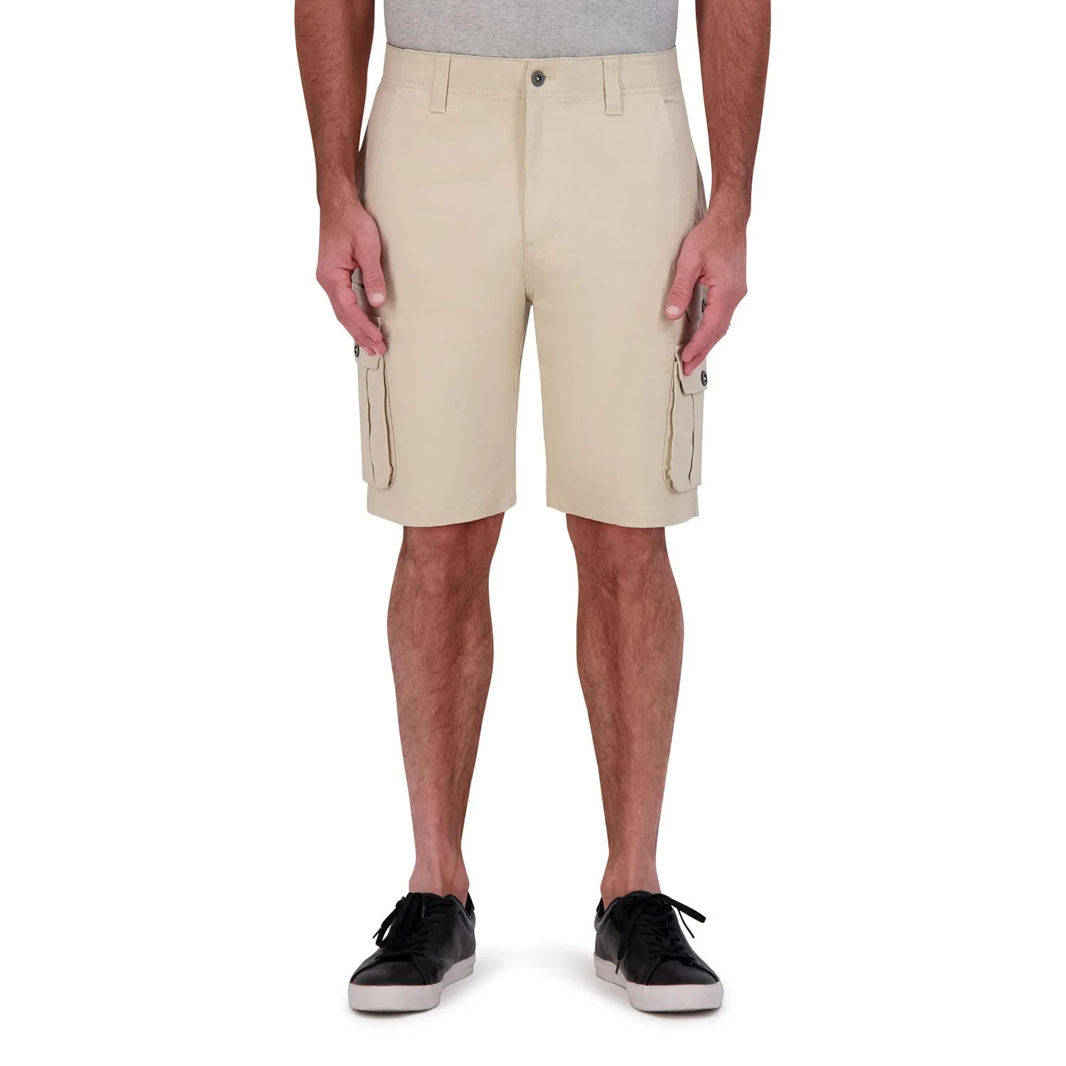 Iron Co Men’s Stretch Twill Cargo Shorts Size 38 Dune