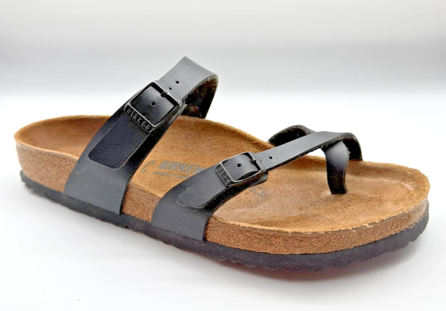 New Birkenstock Mayari Black Birko-Flor Sandals Women’s-Regular/Wide EU 37-41