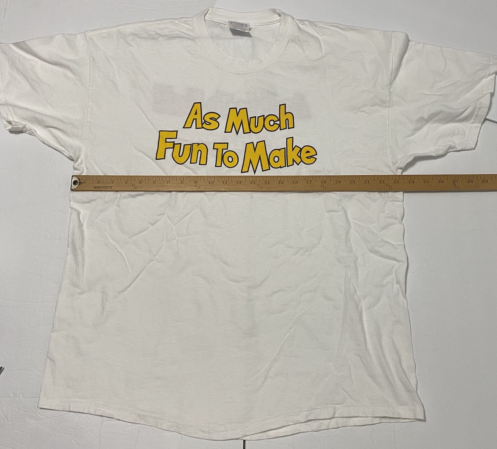 Jiffy Pop Shirt As Much Fun To Make Promo Size XL 2 Sided HAS HOLE & SHOWS AGING