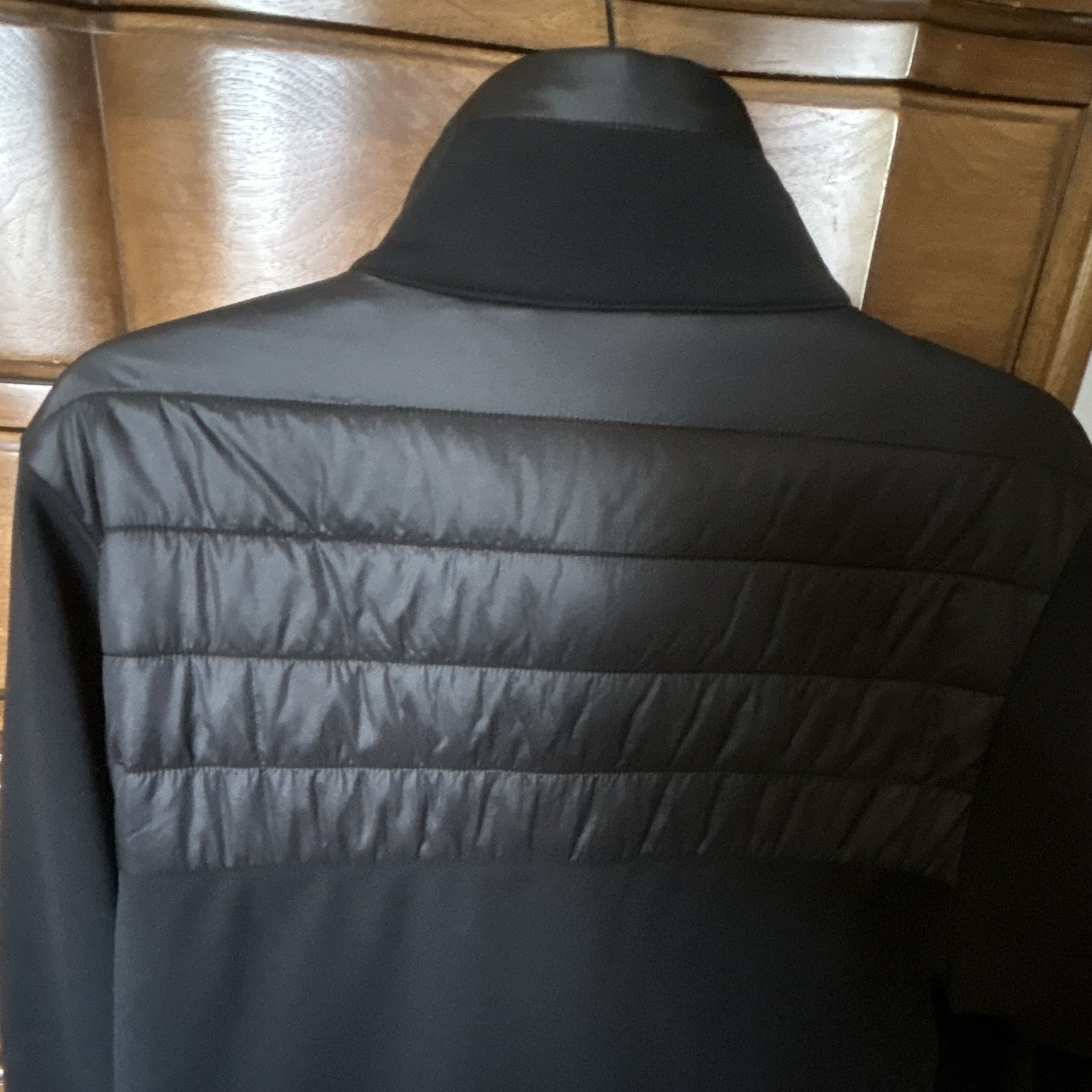 Varley Women’s Black Quilted Full-Zip Jacket, Polyester Long Sleeve, Size S