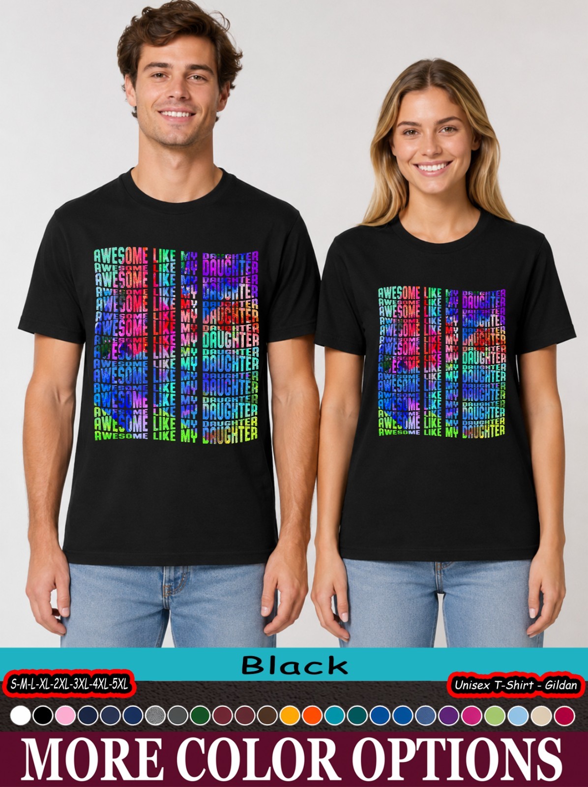 Awesome Like My Daughter Shirt, Proud Dad Father’s Day Gift T-Shirt