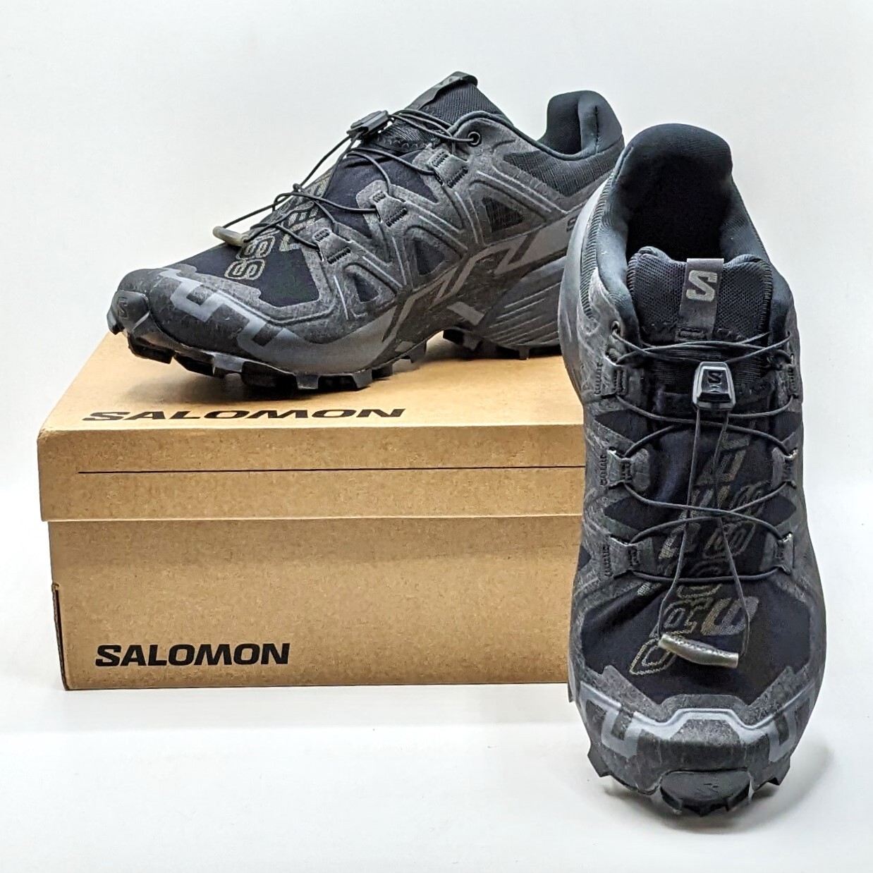 Salomon “Speedcross 6” Men’s Moderate Terrain Running Shoe [Black/Phantom] – NEW