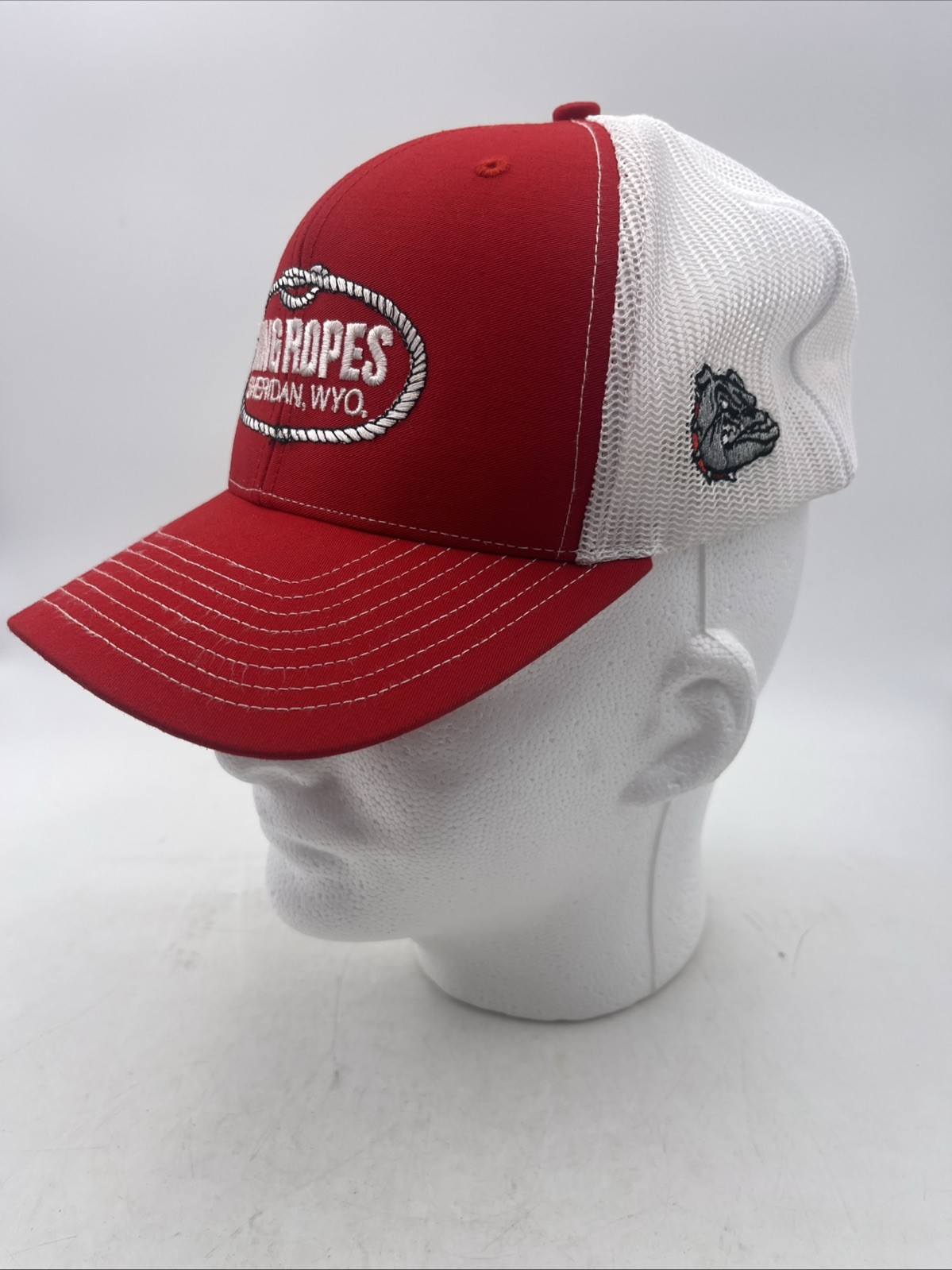 King Ropes Sheridan WY Richardson 112 Trucker Snapback Hat w/Bulldog Logo