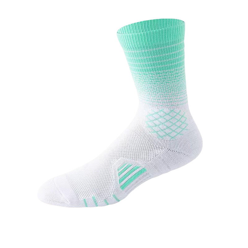 5 Packs Men’s Sport socks Crew Athletic Socks Running Calf Socks Gradient Color