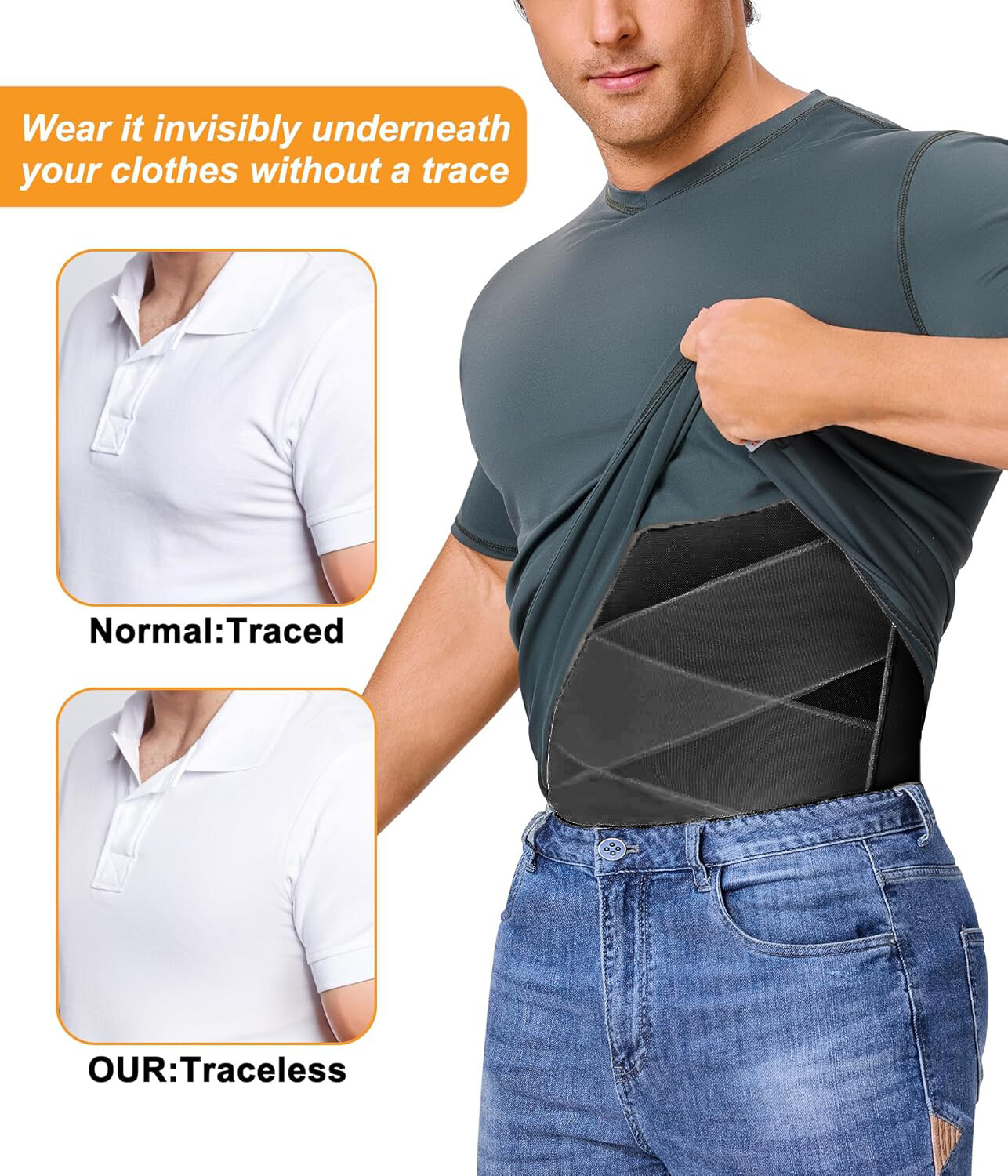 Men Slimming Body Shaper Tank Top Abdomen Gynomastica Compression Vest Shirt Gym