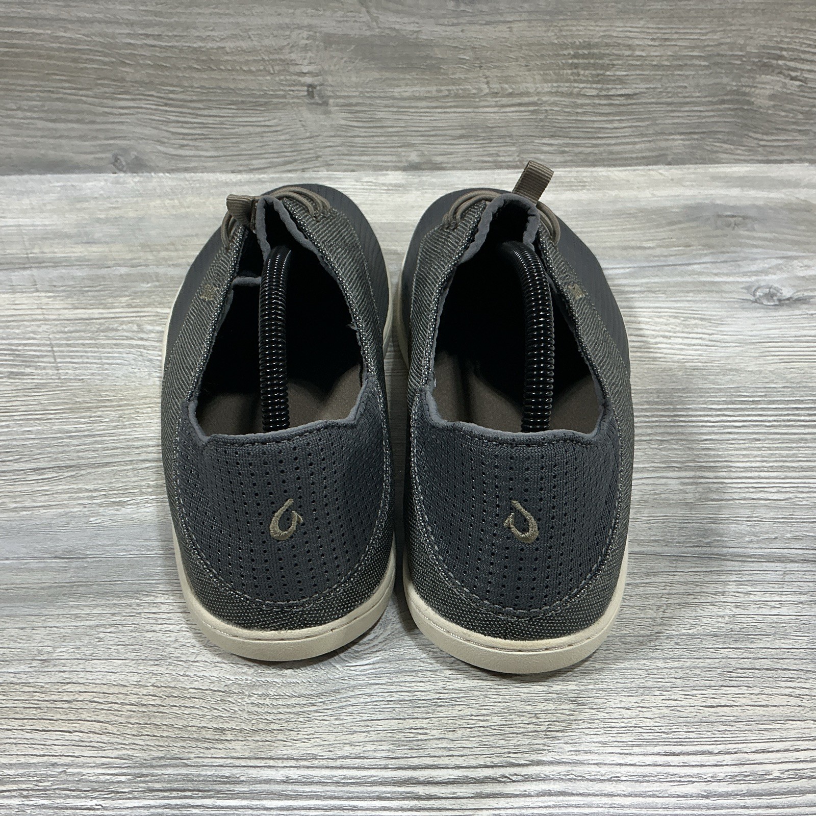 OLUKAI Nohea Moku Gunmetal Gray Casual Shoes Mens Size US 10.5 EUR 43.5
