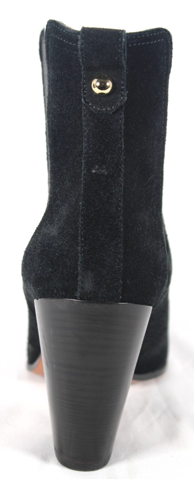 BALLY Black Suede THERESIA Almond Toe Chelsea Ankle Boots 41