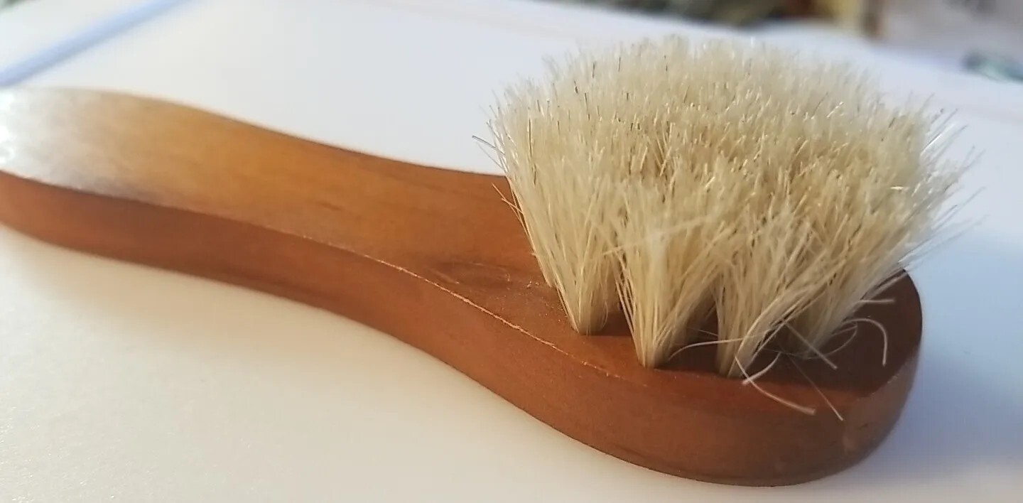6″ RALYN DAUBER 100% Horsehair Brush Wood Handle BOOT Shoe Polish APPLICATOR New