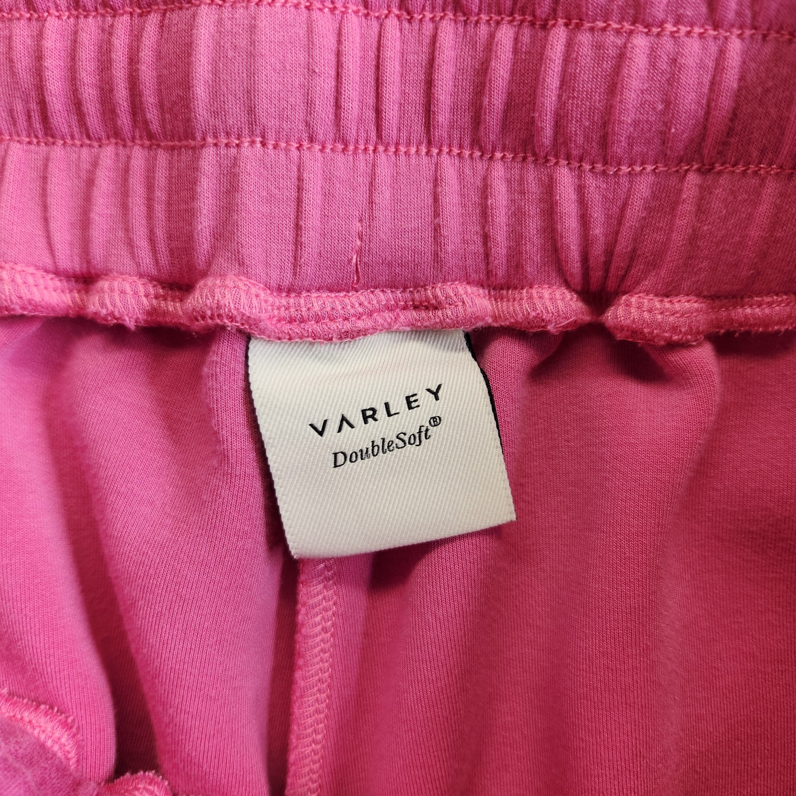 Varley Shorts Womens M Pink Ibis Rose Ollie High Rise 3.5 Double Soft Lounge