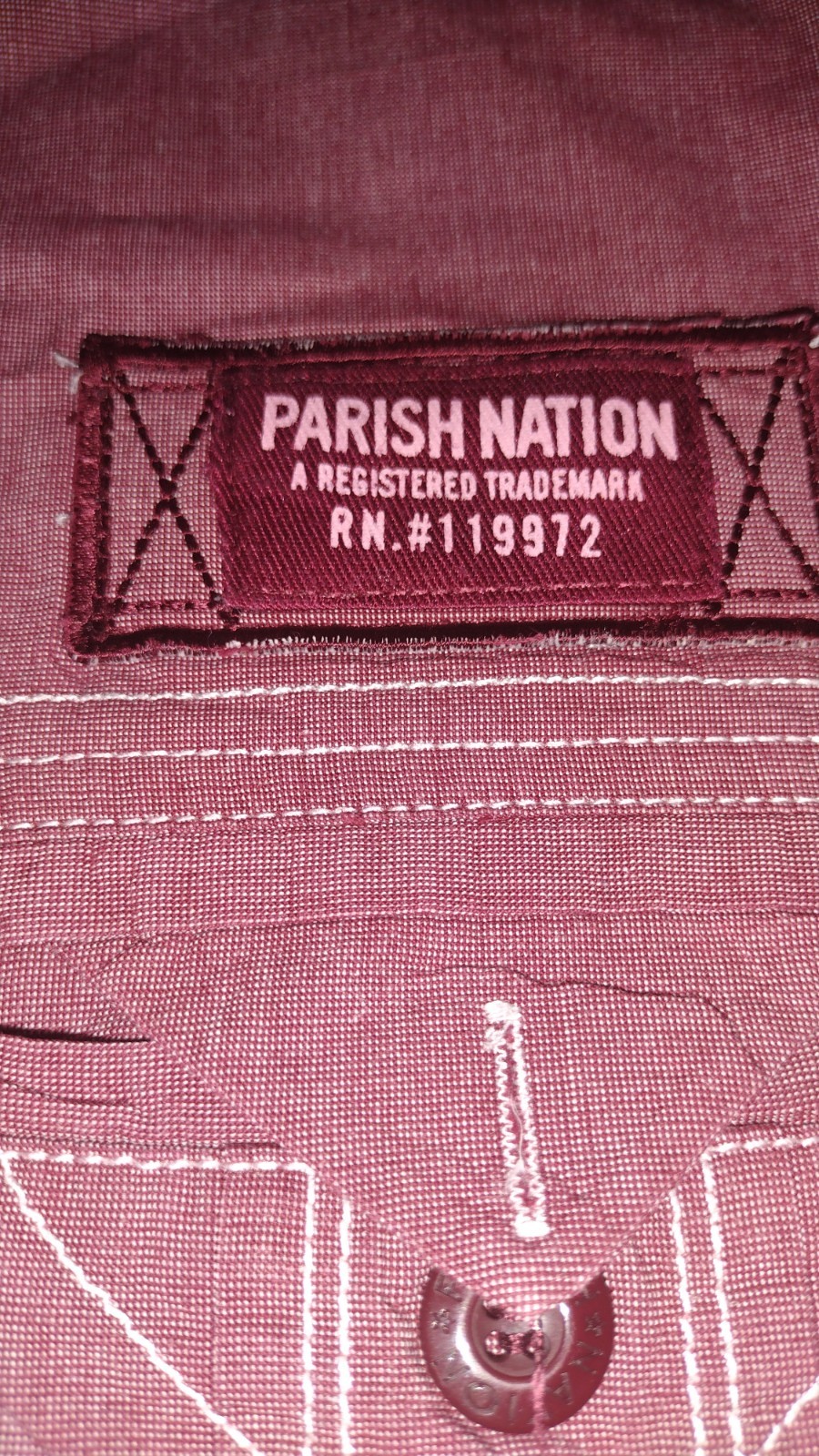 Parish The Land & The People Mens Shirt Size 3XL Contrast Stitch Button Down