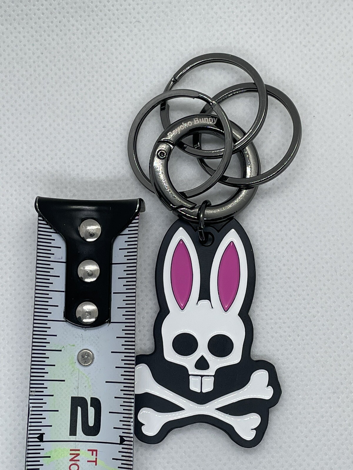 Psycho Bunny Keychain with Free Psycho Bunny Vinyl Decal