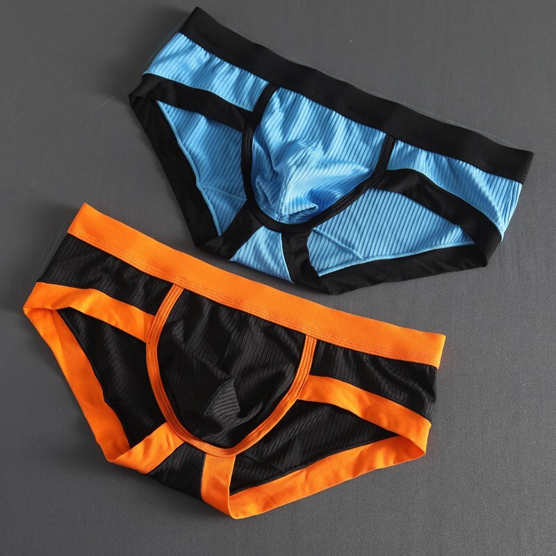 Briefs Men’s Panties Cotton Blend Men Underwear Shorts Korean Low-Rise U Pouch