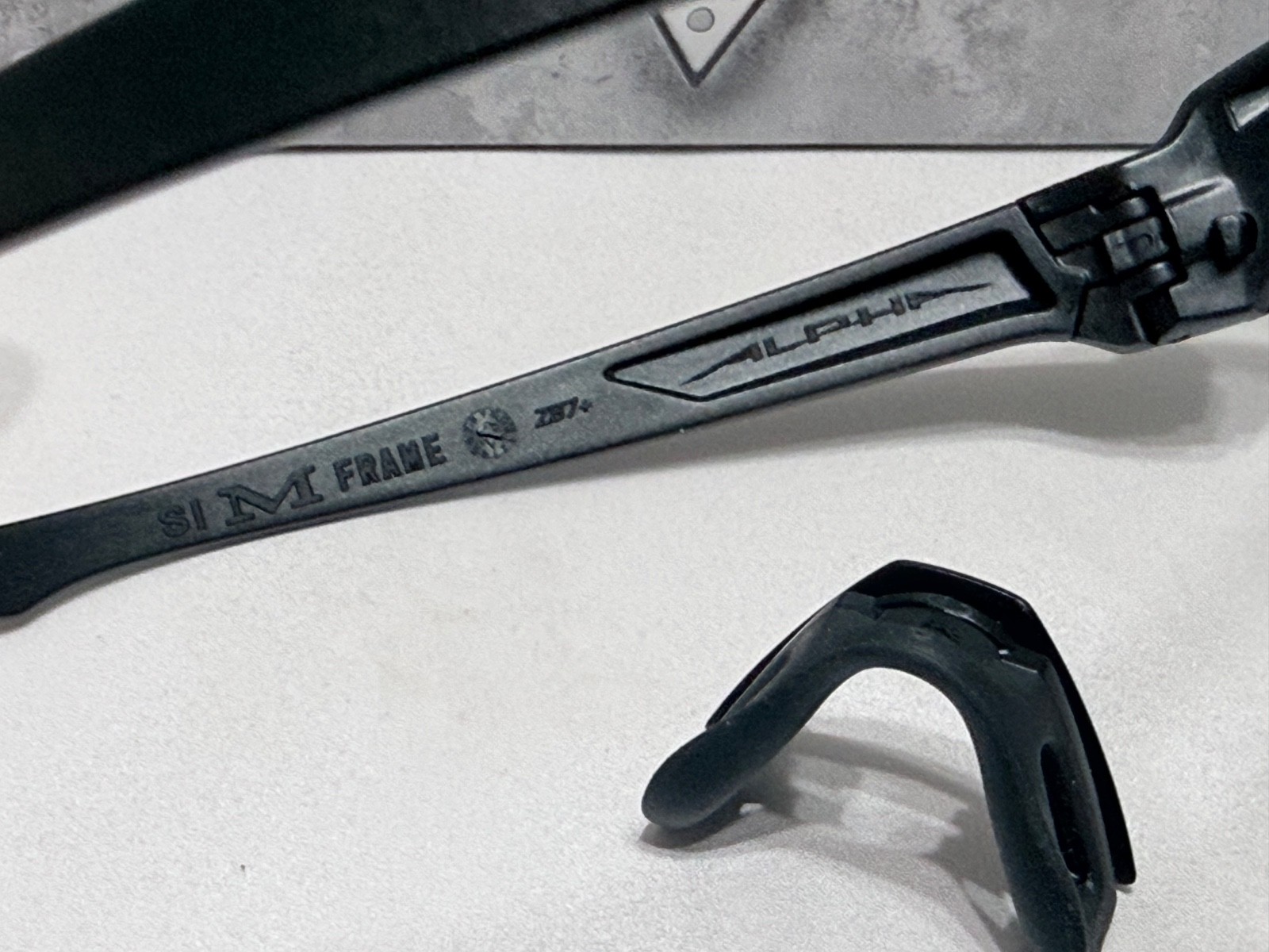 Oakley SI M Frame Alpha Matte Black Frame & Nose piece / SKU# 9206 132mm NIB