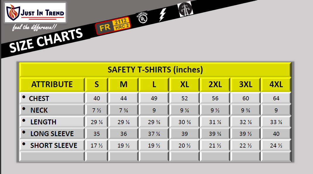 High Visibility Fluorescent Safety T-Shirt – Full Sleeve – 100% Polyester