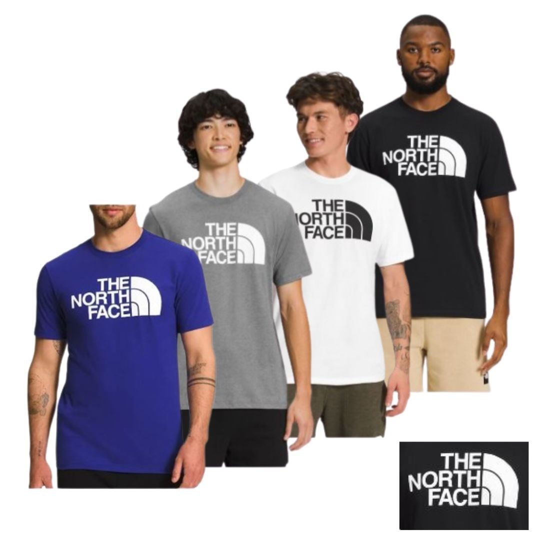 The North Face Men’s T-Shirt Short Sleeve Half Dome Big Logo Regular Fit Tee