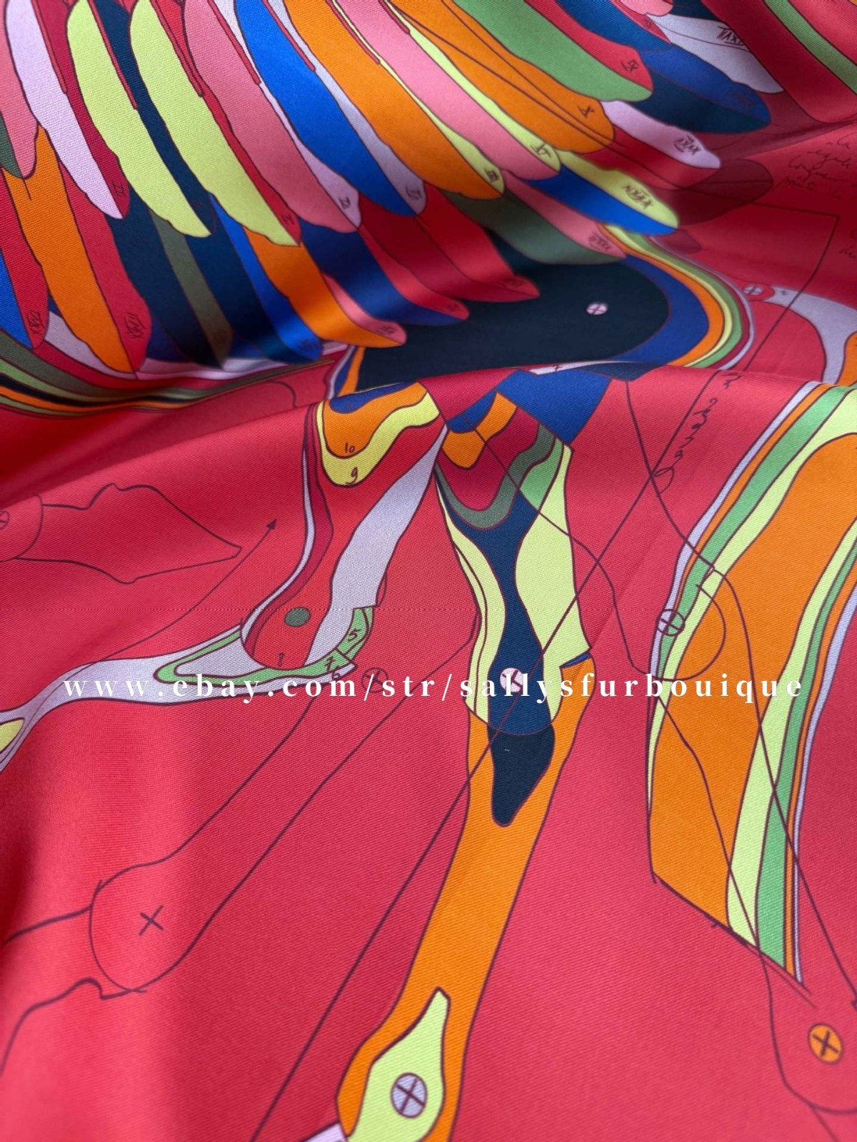 2026 Sallys 18 Momme Twill Silk Wrap Scarf Fly Horse Print Double Face Shawl 35″