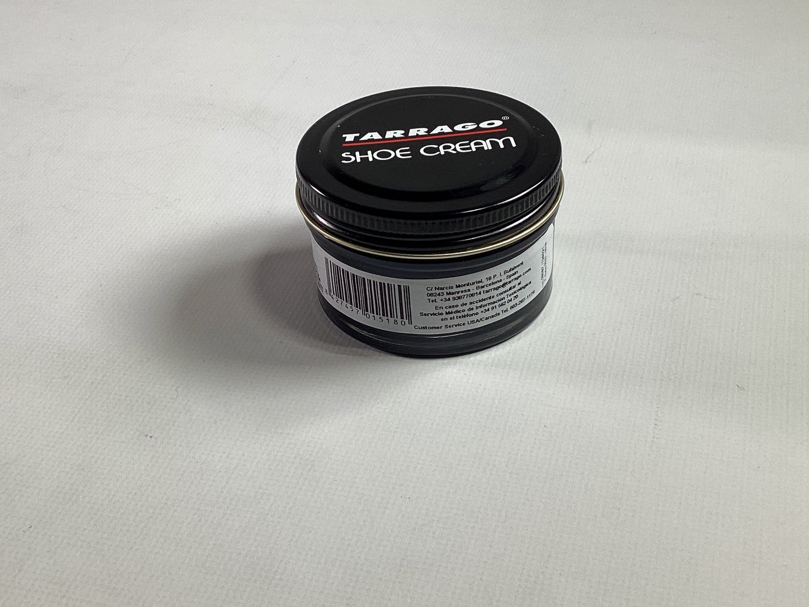 Tarrago 18 Black Noir Shoe Cream 1.76 fl oz NEW