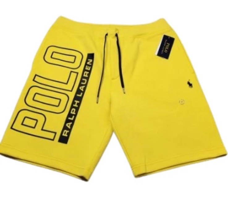 Polo Ralph Lauren Men’s Yellow Big & Tall Polo Logo Tech Knit Shorts, 3XLT