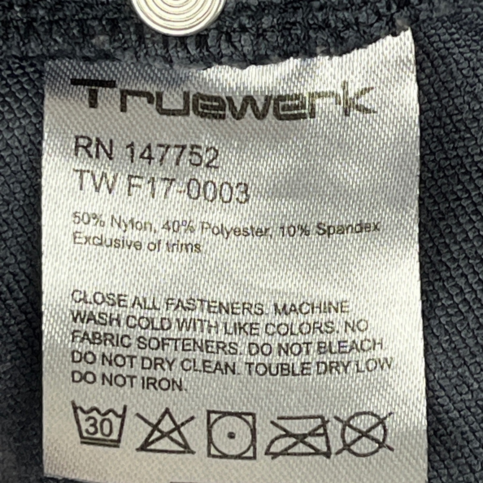 Truewerk T2 Werkpants Men 34W x 32L Navy Blue Technical Work Cargo Pants