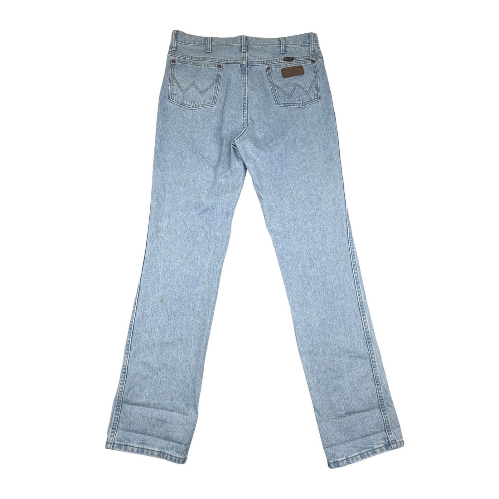 Wrangler Cowboy Cut 936GBH Slim Fit Jeans Mens 36×34 Light Wash Blue Denim