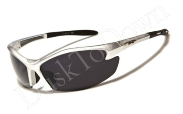 New X-Loop Sports 100% UV400 Sunglasses Silver Frame Gray Lens 358-S