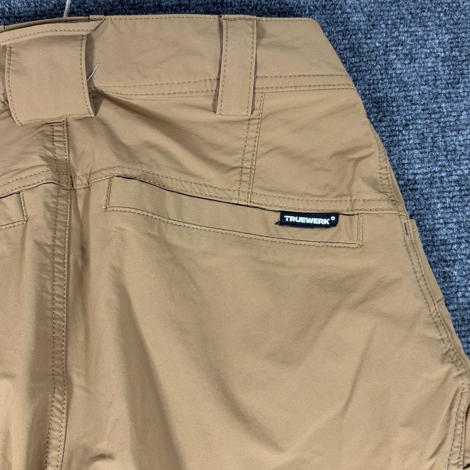 Truewerk T1 Werkpant Pants Womens 6 Brown Cargo Workwear Stretch Nylon 29×31