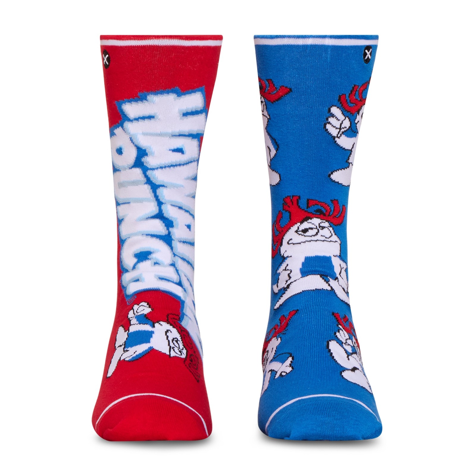 Odd Sox Haw-Blue Funny Novelty Socks Adult Large