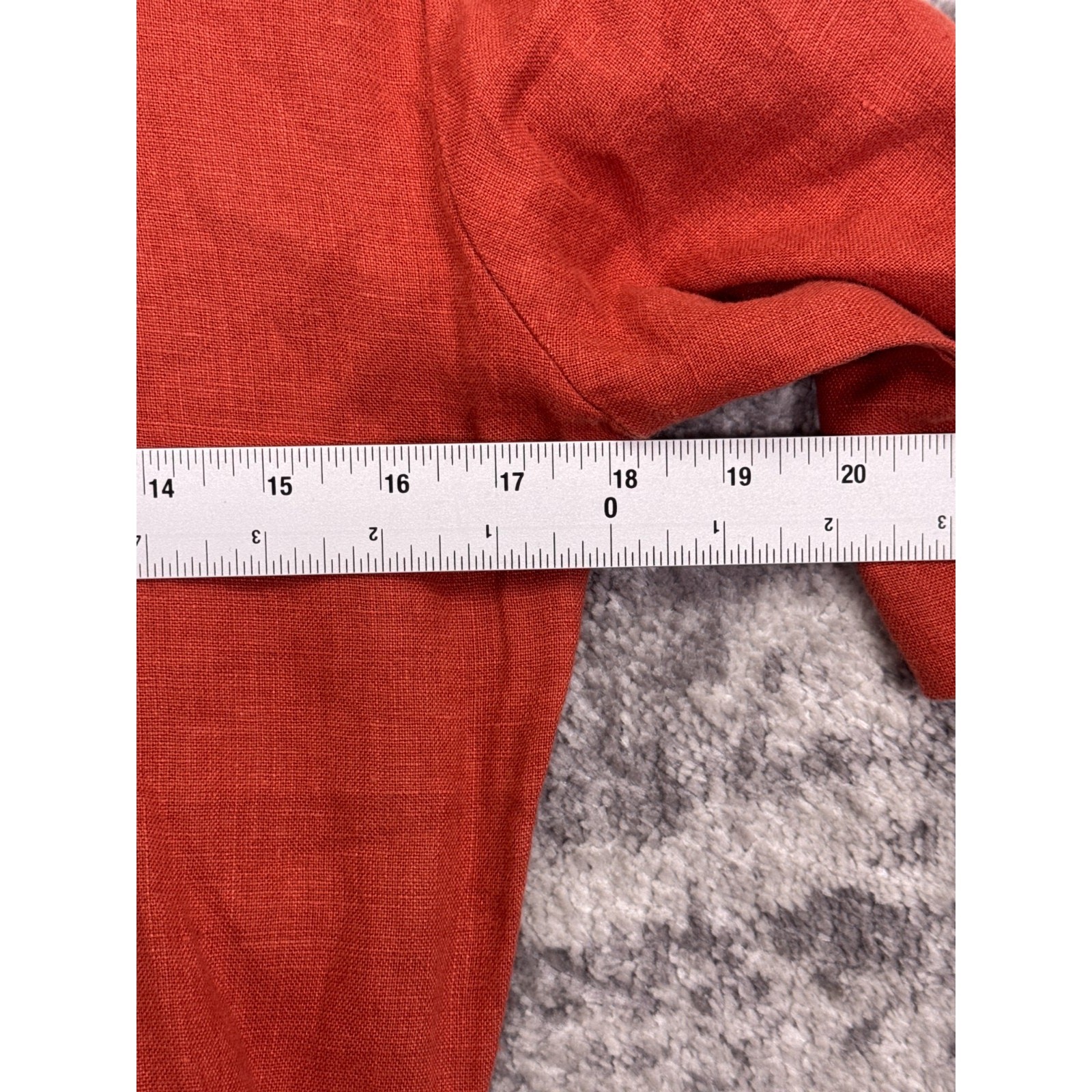 Rivet Utility Romper XXS Womens Burnt Orange Linen Zip Collared Jumpsuit
