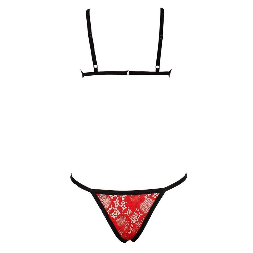 Women’s Fashion Lingerie Set: Solid Color Bra + Panty with Regular Length Fit