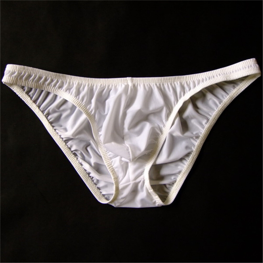 5pcs Men Ice Silky Soft Comfortable Bikini Bulge Contoured Pouch Briefs Panties
