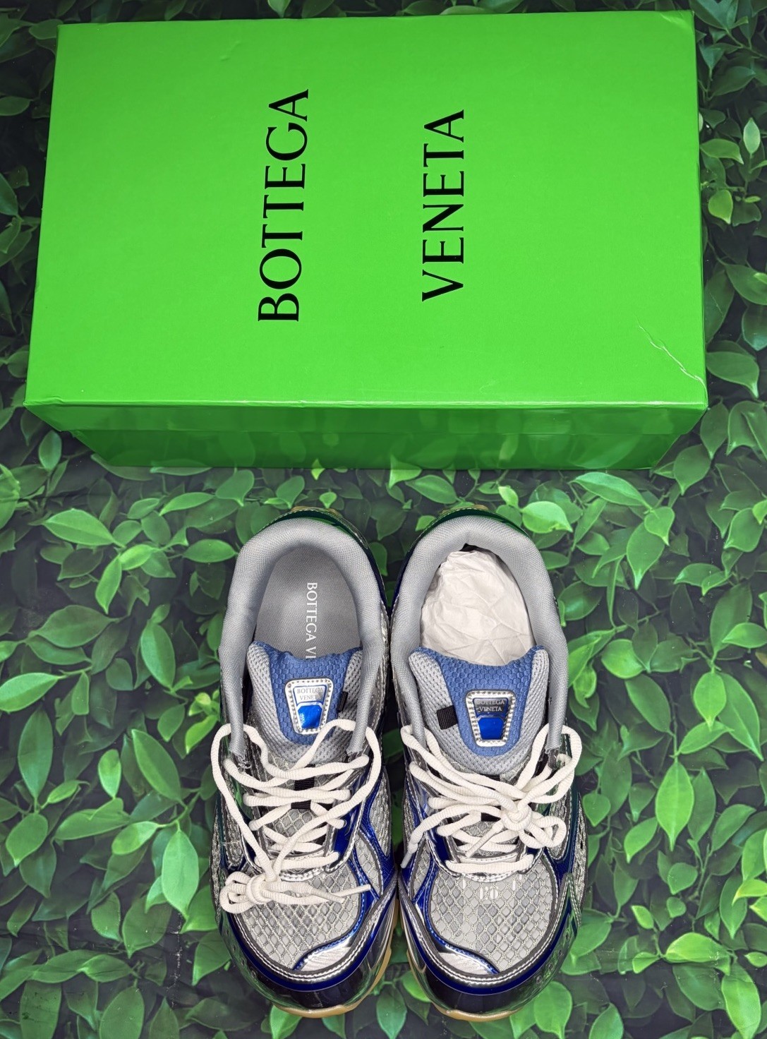 Bottega Veneta Orbit Sneakers Blue Men’s Size 10 Designer Luxury Shoes