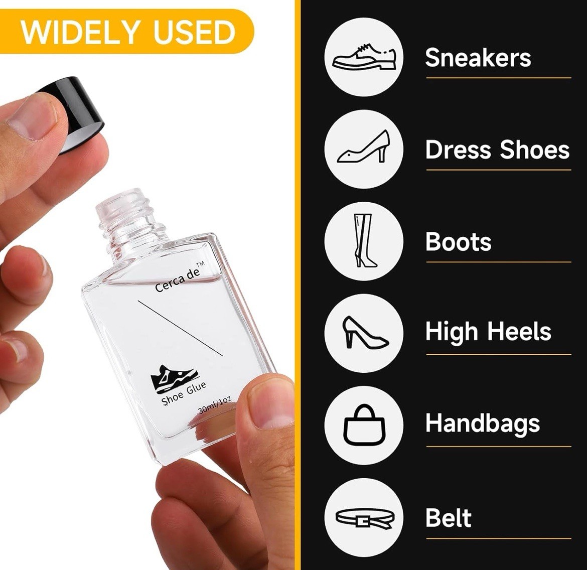 Shoe Glue Professional Grade Shoe Repair Glue 30ML (1 oz)