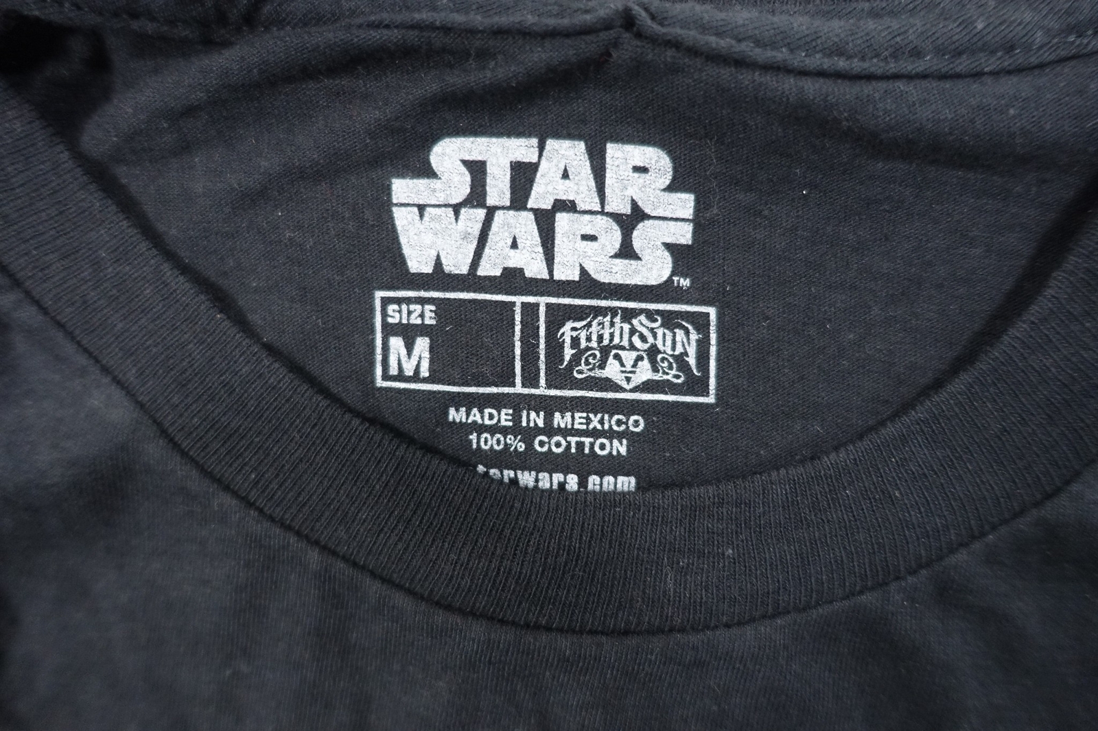 STAR WARS FIFTH SUN BLACK MEDIUM MOST IMPRESSIVE DARTH VADER MOVIE TSHIRT MENS