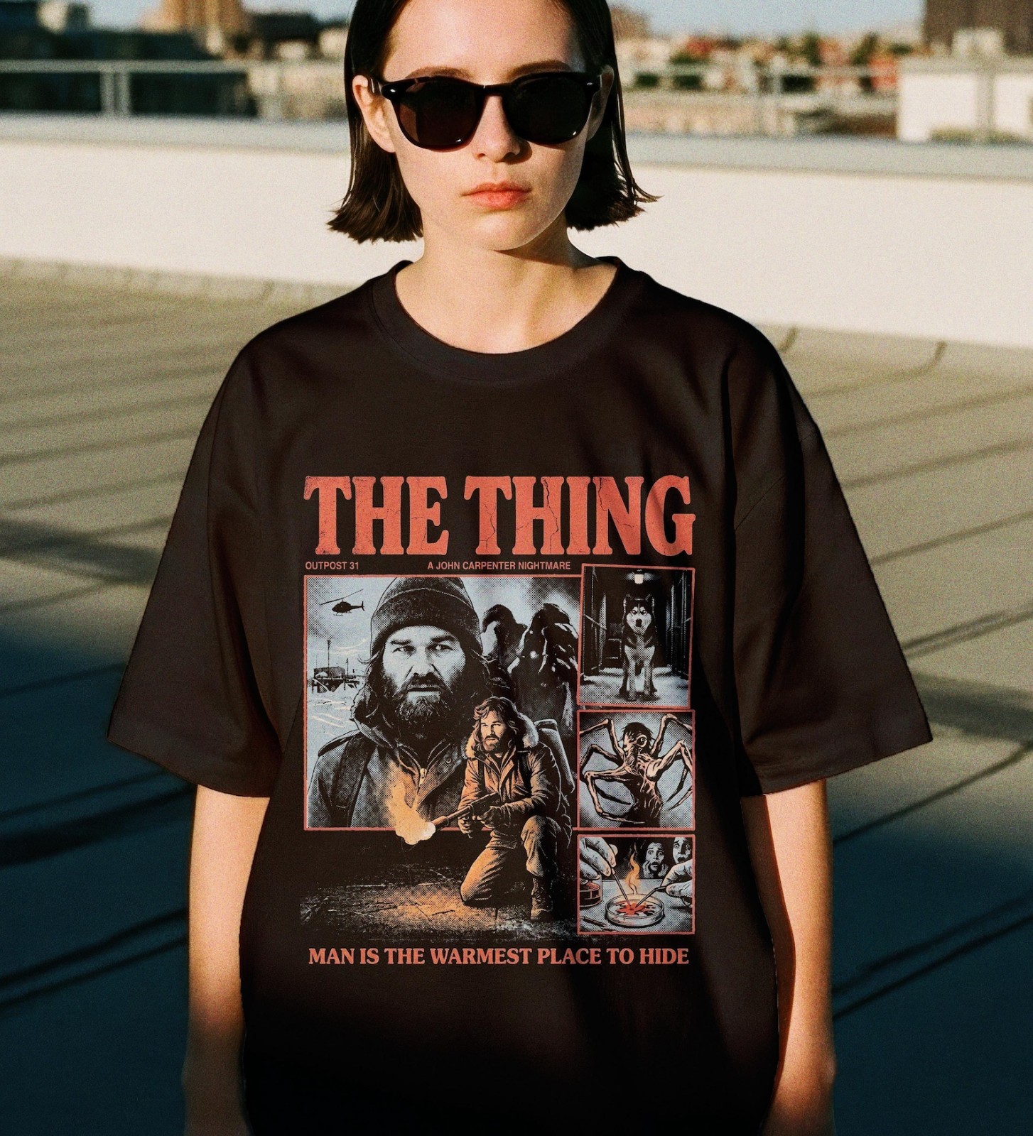 The Thing Movie Shirt, 80s Sci Fi Horror Tee, MacReady Film Lover Gift