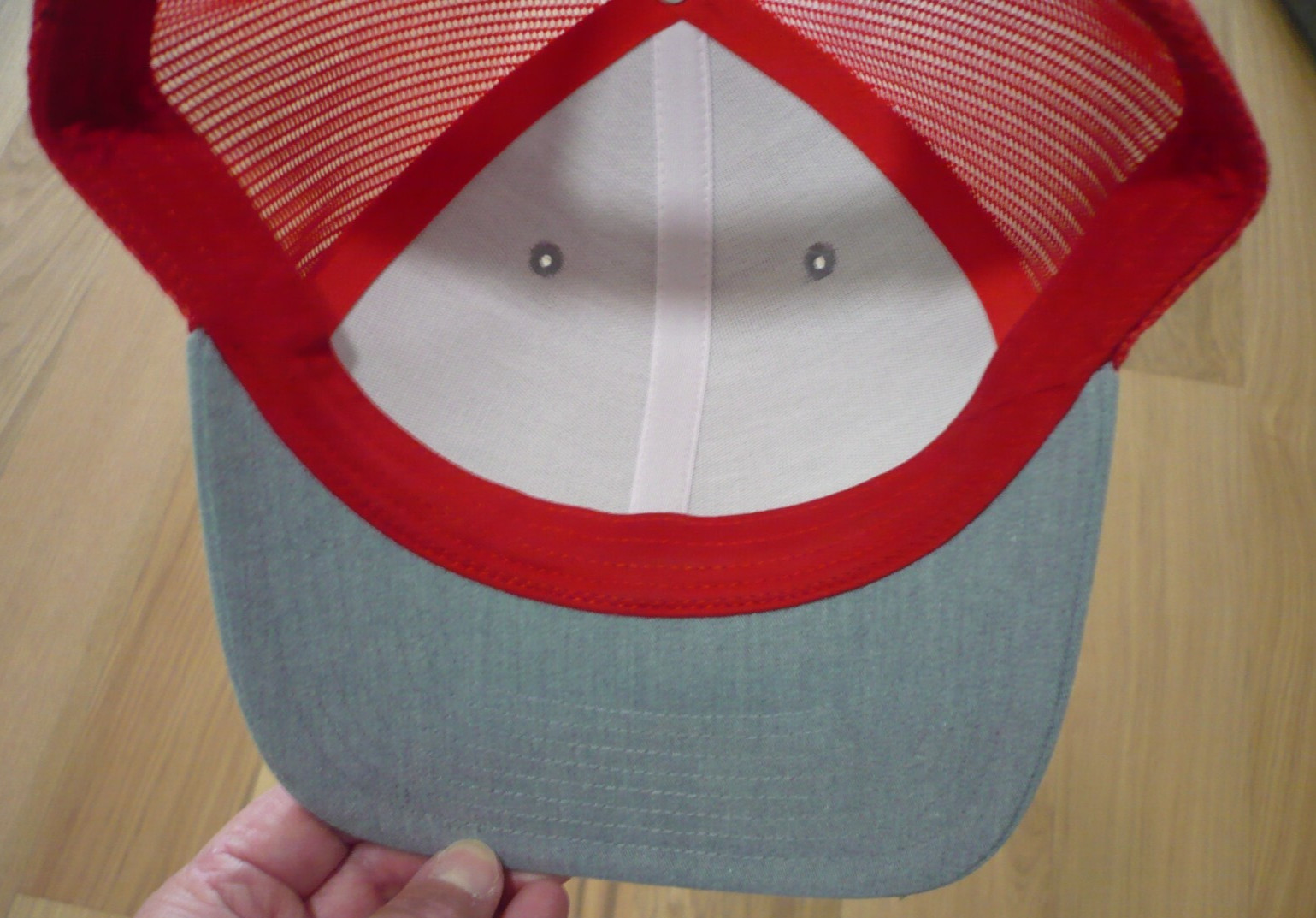 Unique Trucker Snapback Hat Cap Richardson 112 Red Grey Blue Logo Patch Mesh