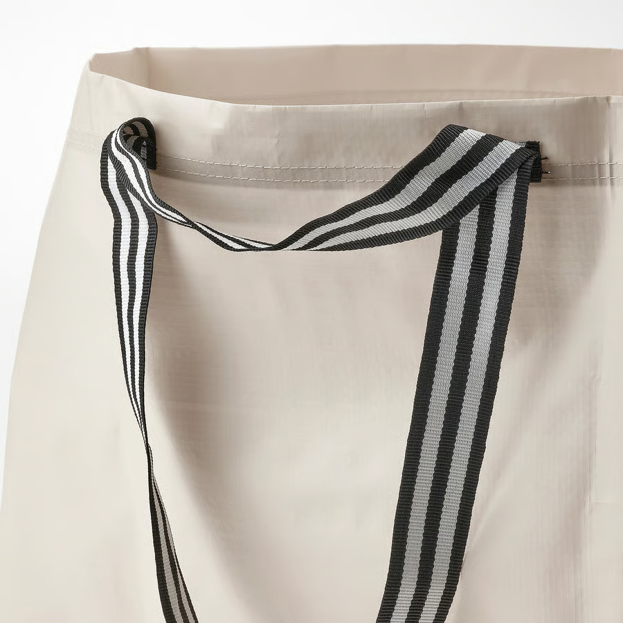 IKEA Large Shopping Bag Tote Durable Light Beige-GÖRSNYGG-22.5×14.5×15.25″ 20Gal
