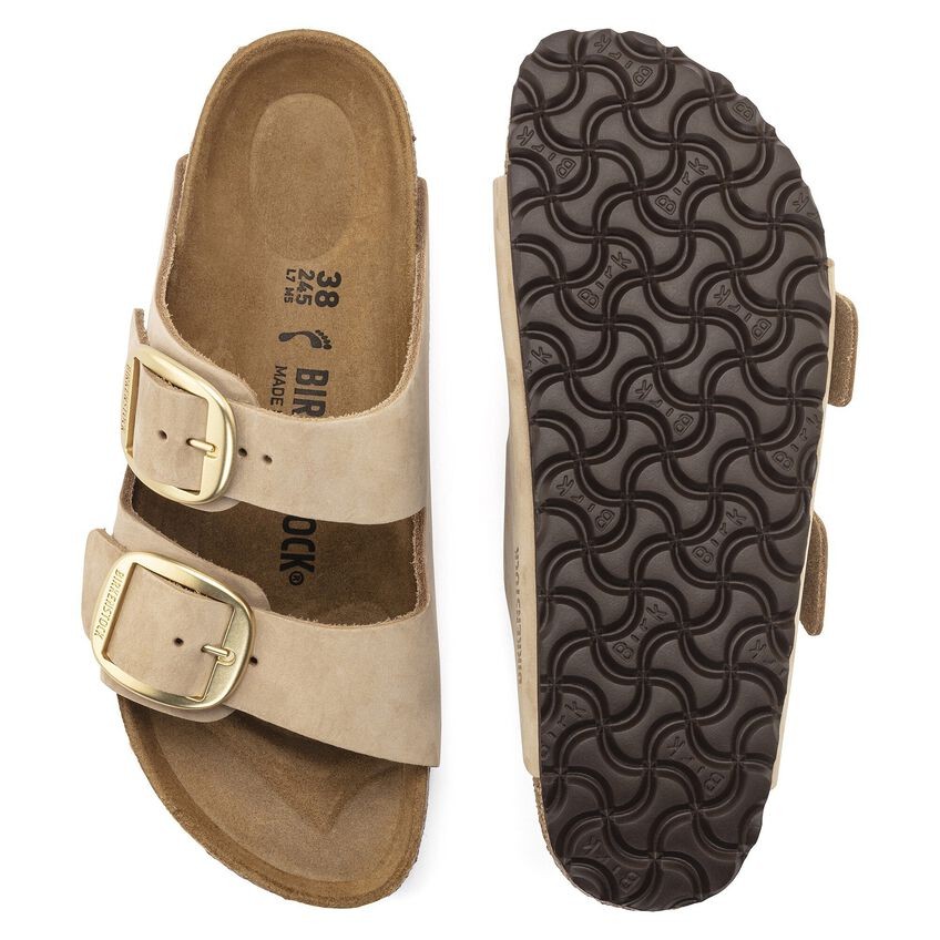 Birkenstock Arizona Big Buckle Nubuck Leather Sandals Narrow Width – Sandcastle