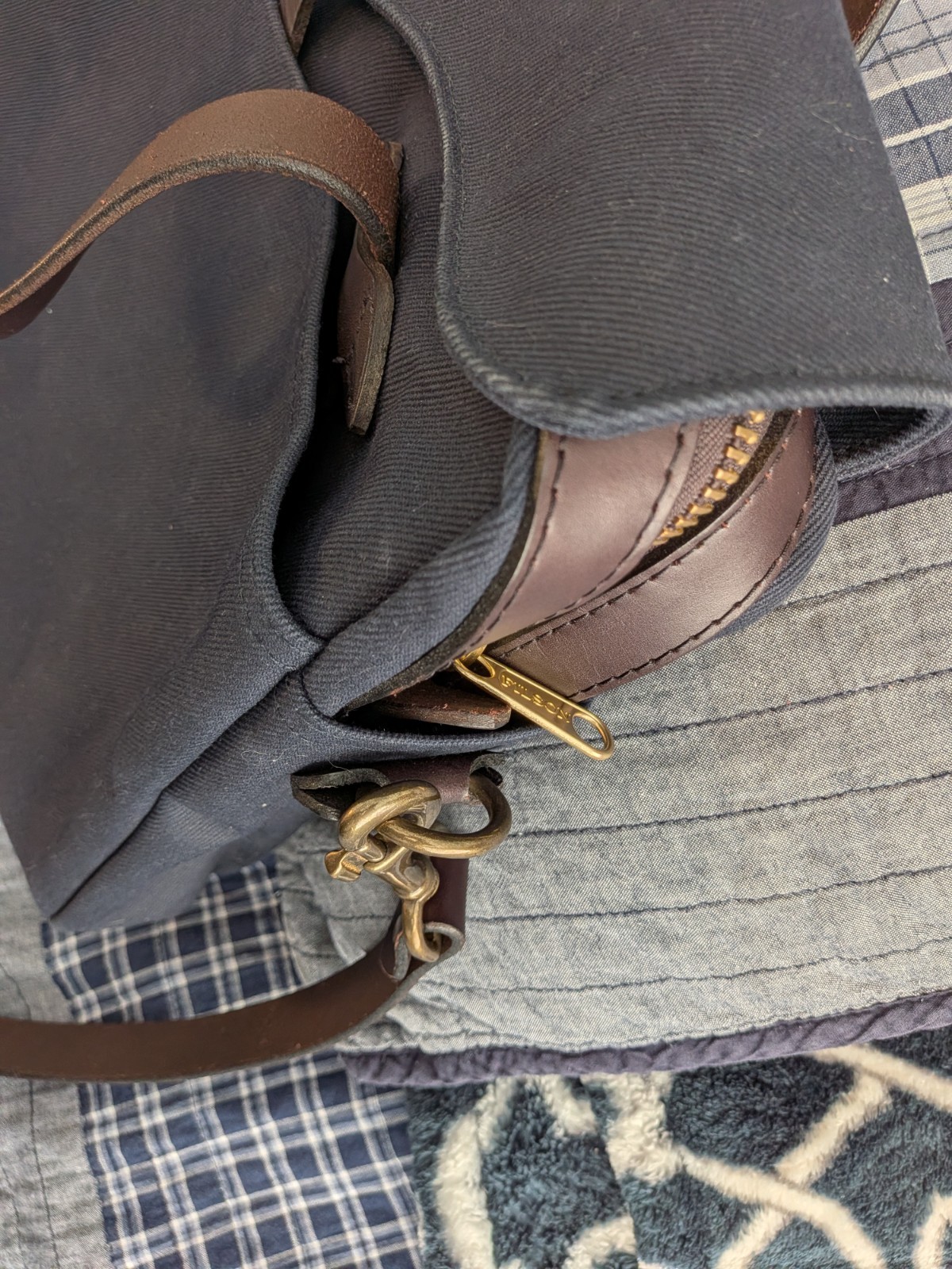 Filson Original Briefcase Rugged Twill – Navy – See description