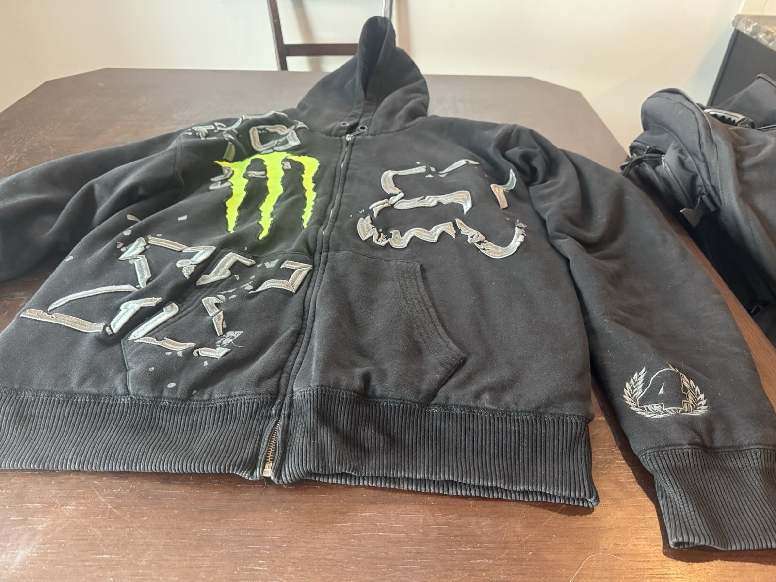 Fox Racing Monster Energy Ricky Carmichael #4 Sherpa Hoodie Size XL