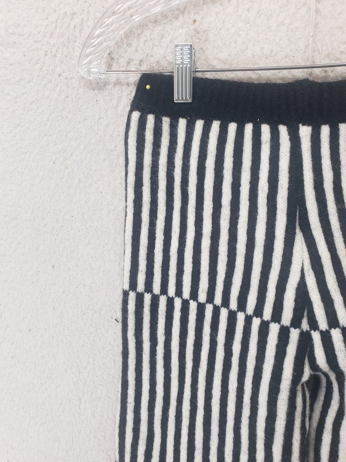 Tach Clothing Pants Womens XS Wool Knit Striped Checkered Pattern Warm