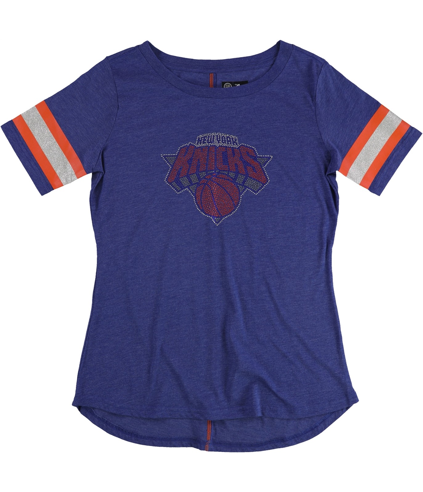 G-III Sports Womens New York Knicks Embellished T-Shirt, nyknicks, M
