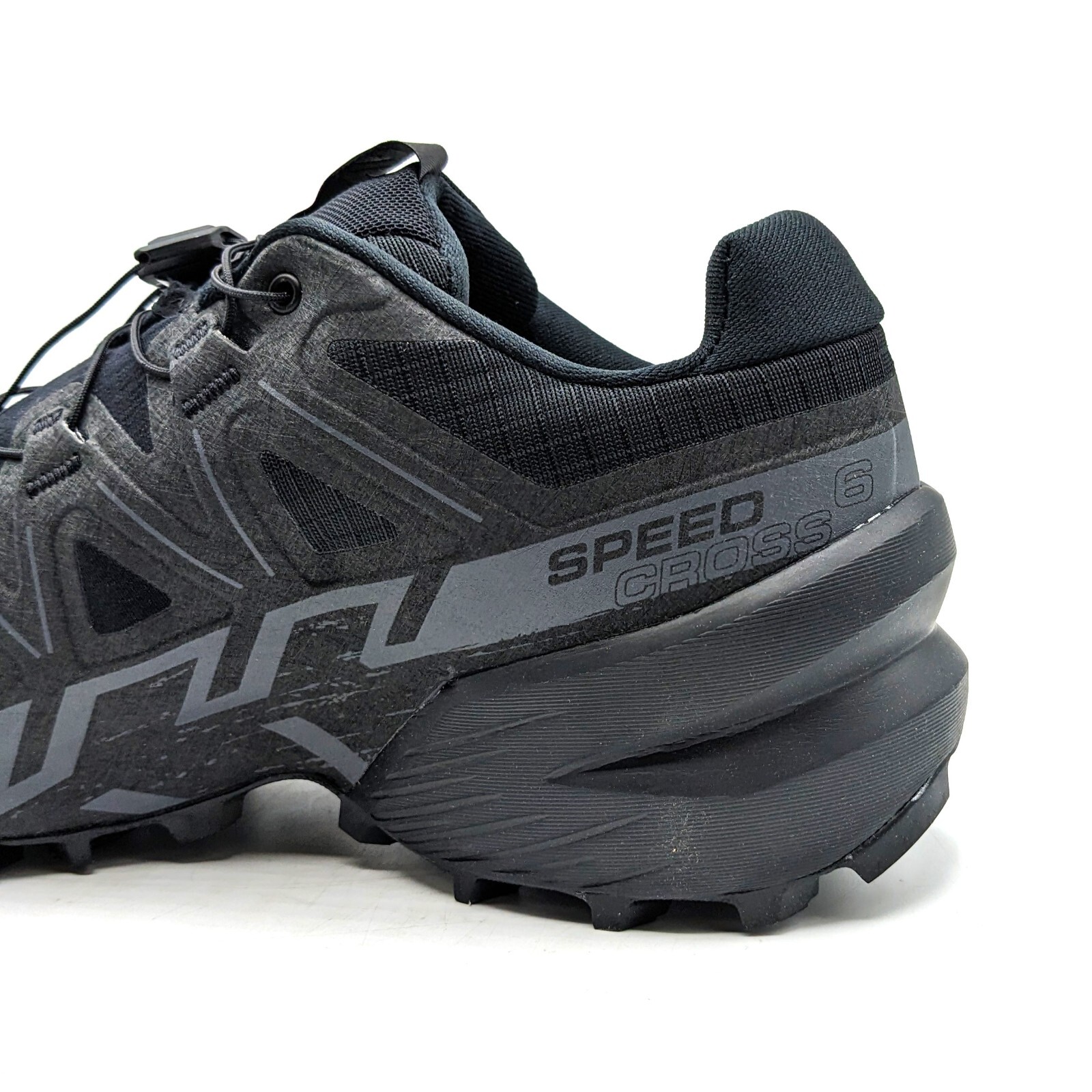 Salomon “Speedcross 6” Men’s Moderate Terrain Running Shoe [Black/Phantom] – NEW