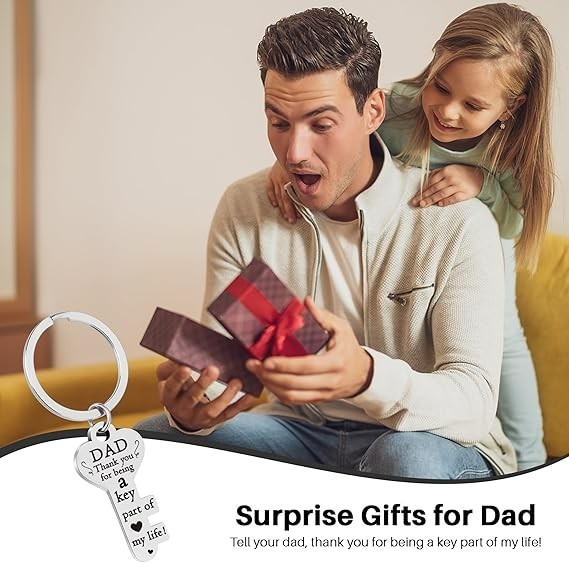 Funny Birthday Gift Ideas for Father’s Day and Anniversaries Key-Shaped Keychain