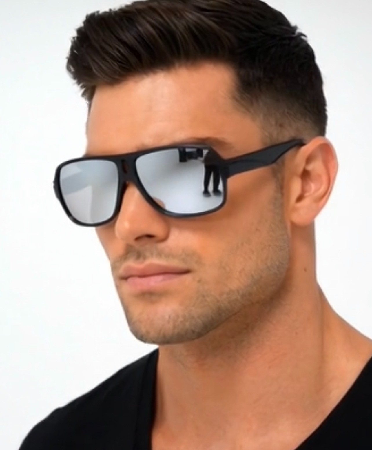 Retro 80s Fashion UV400 Protect Vintage Black/Demi Pilot Men Women Sunglasses