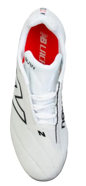 New Balance BurnX4 Low LX Men’s Lacrosse Cleat-White/Gray Many Sizes Available