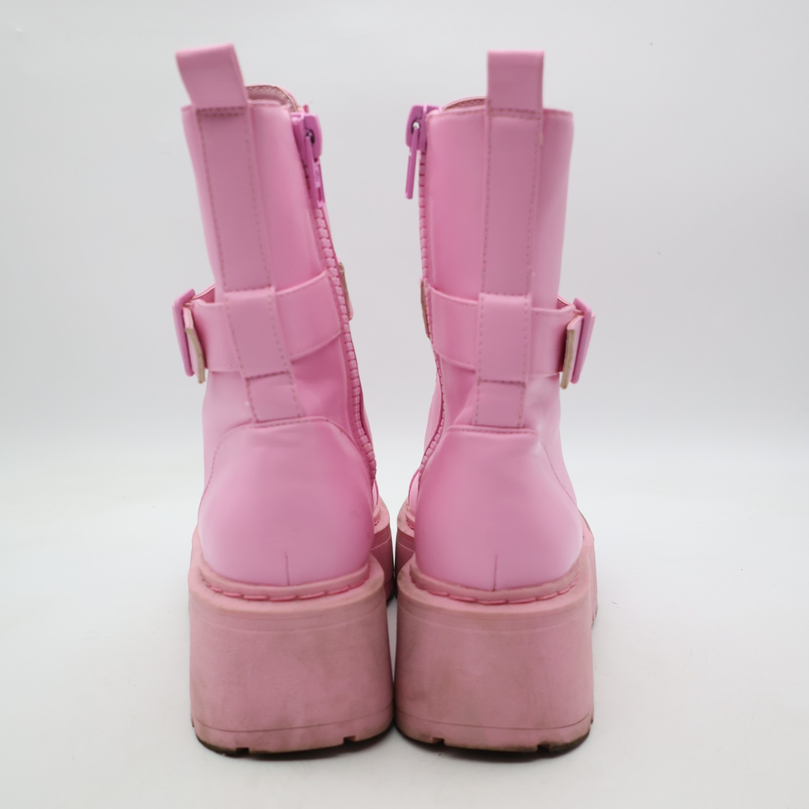 Current Mood Pink Synthetic Combat Boots Women’s Size 7 M High Top